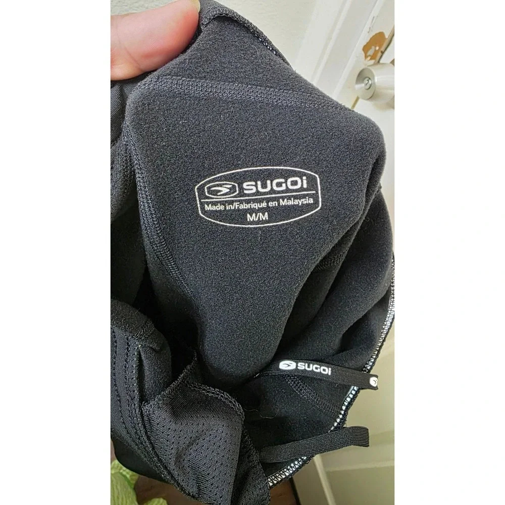 Sugoi Women's Mid Zero Tight Black Thermal Cycling Tights‎ Fleece-Lined Size M/M